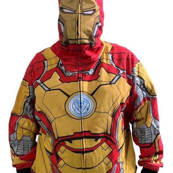 Marvel Men's Iron Man 3 Costume Hoodie - Picture 4 of 7